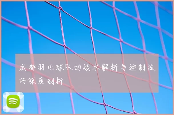 成都羽毛球队的战术解析与控制技巧深度剖析