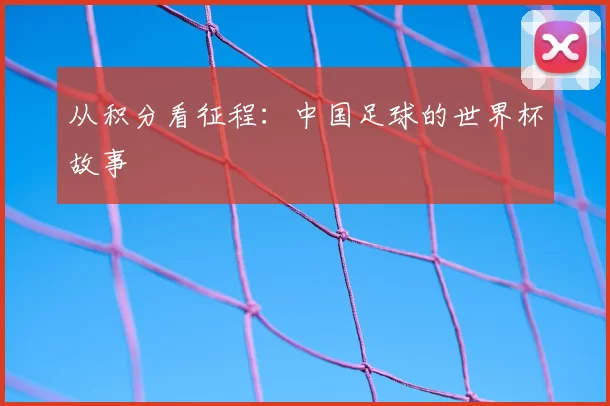从积分看征程：中国足球的世界杯故事