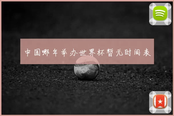 中国哪年举办世界杯暂无时间表
